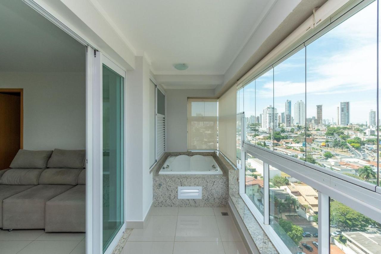 Apartamento De 1 Quarto Com Vista Para O Parque Vaca Brava E Com Jacuzzi No Setor Bueno - El1802 Goiânia Esterno foto