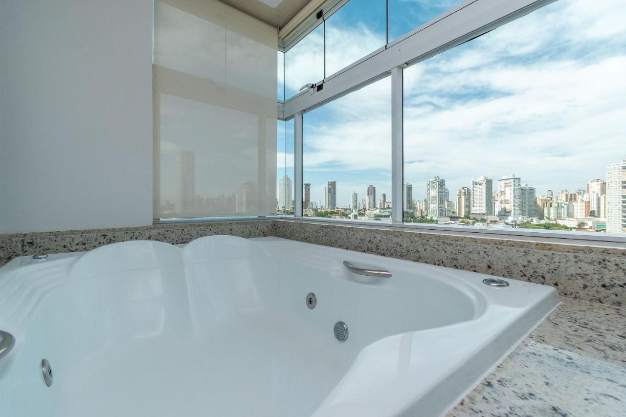 Apartamento De 1 Quarto Com Vista Para O Parque Vaca Brava E Com Jacuzzi No Setor Bueno - El1802 Goiânia Esterno foto